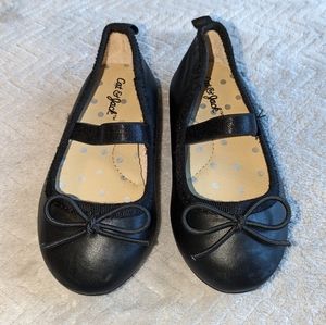 3/$30 Worn Once Cat and Jack Black Dress Shoes Size 5 Baby Flats